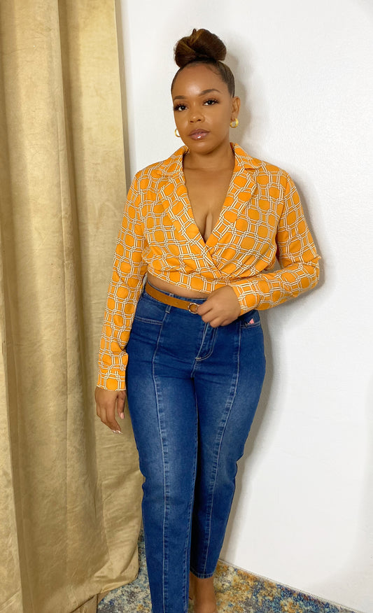 Luxx Orange Blouse